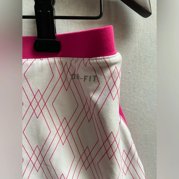 Nike Dri fit pink white skirt Sz M - Picture 3 of 8